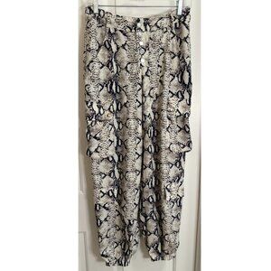 Lioness Snakeskin Print Jogger Pants Medium